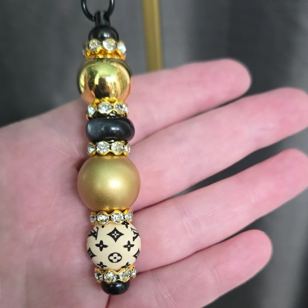 Beaded Inspired Keychain bag Charm